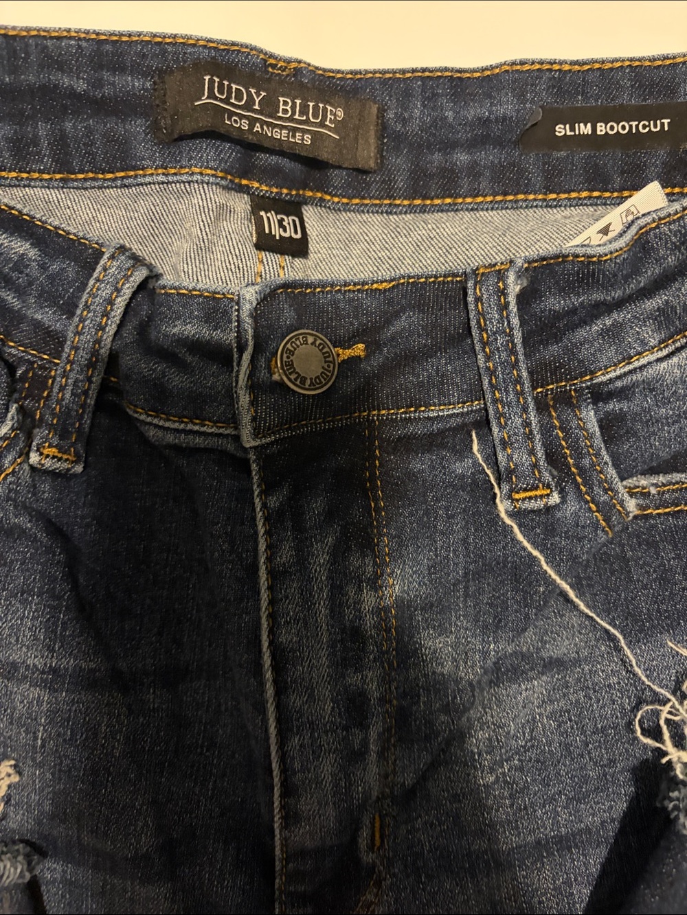 Judy Blue Slim Bootcut Jeans - Dark Blue